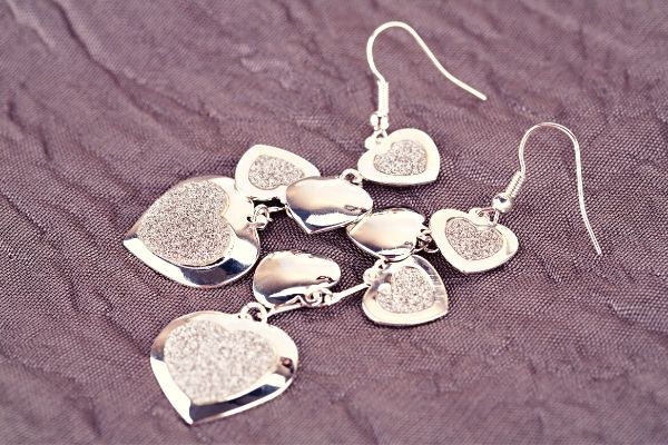 boucles d’oreilles en argent