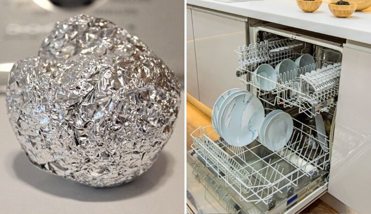 Mettre une boule de papier d'aluminium dans son lave-vaisselle – Quel effet ?