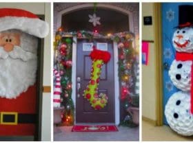 23 Décorations de Porte Festives pour Noël
