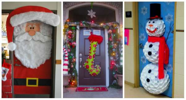 23 Décorations de Porte Festives pour Noël