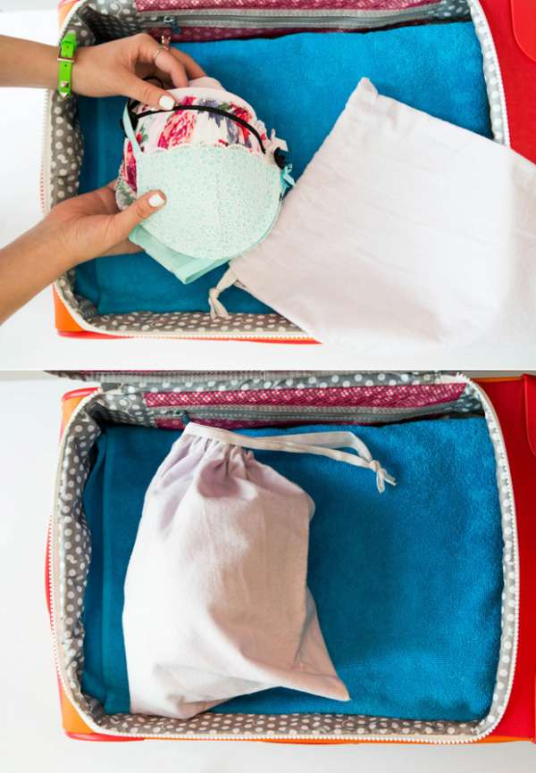 Placez le linge délicat dans un sac en toile pour le protéger des autres articles