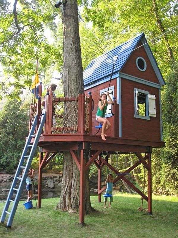 Une cabane pour les petits filous pleins d'énergie