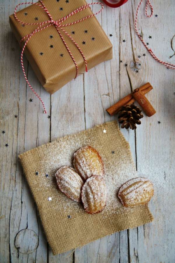 Madeleines parfumées au miel