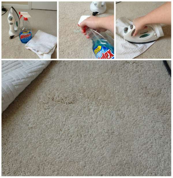 Nettoyer une tache sur le tapis