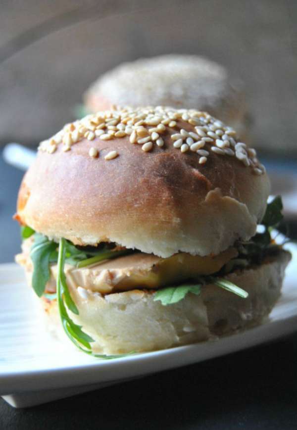 Des mini burgers au foie gras