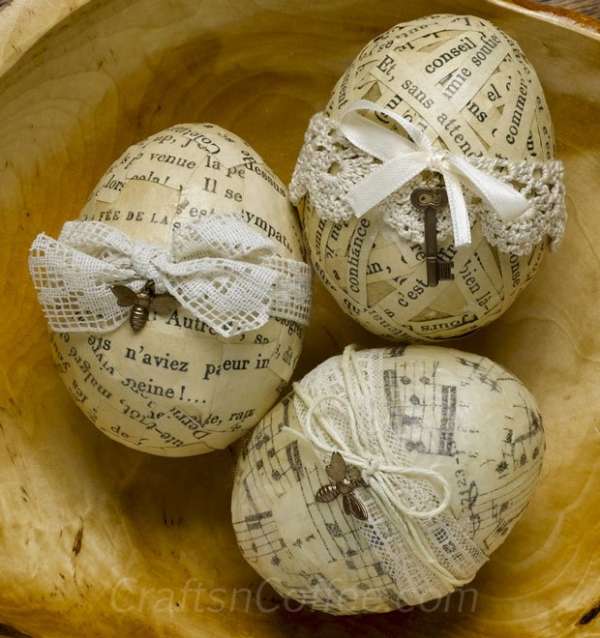 Oeufs de Pâques vintage