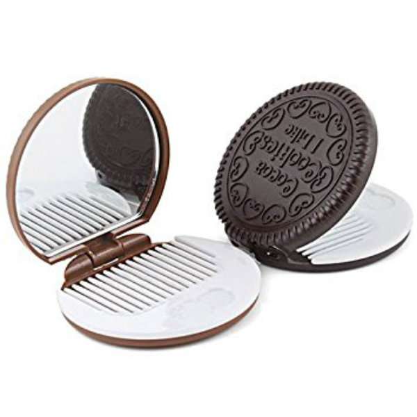 Miroir de poche biscuit gourmand