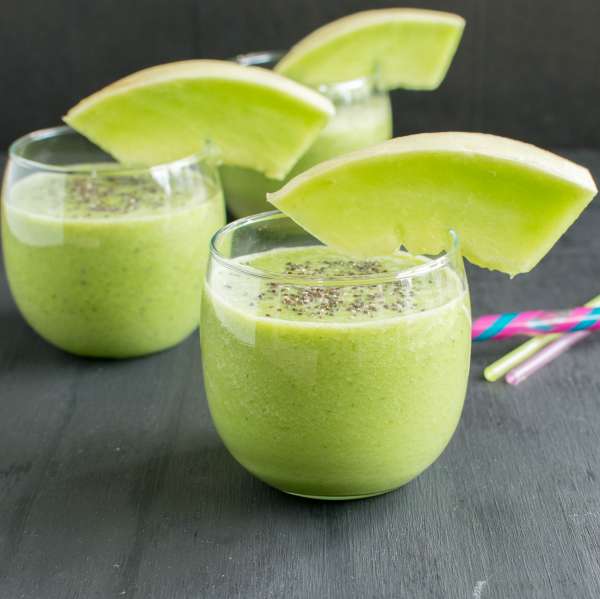 Smoothie vert au melon