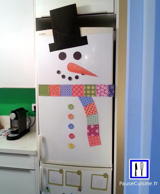 Frigo bonhomme de neige