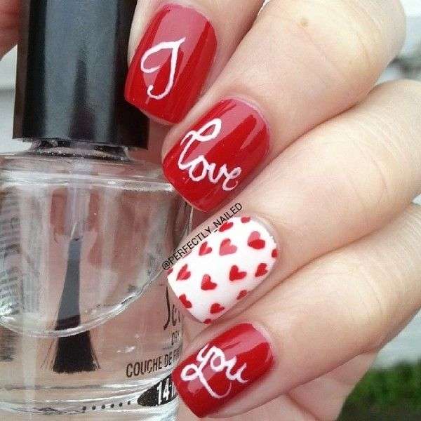 Nail art I love You