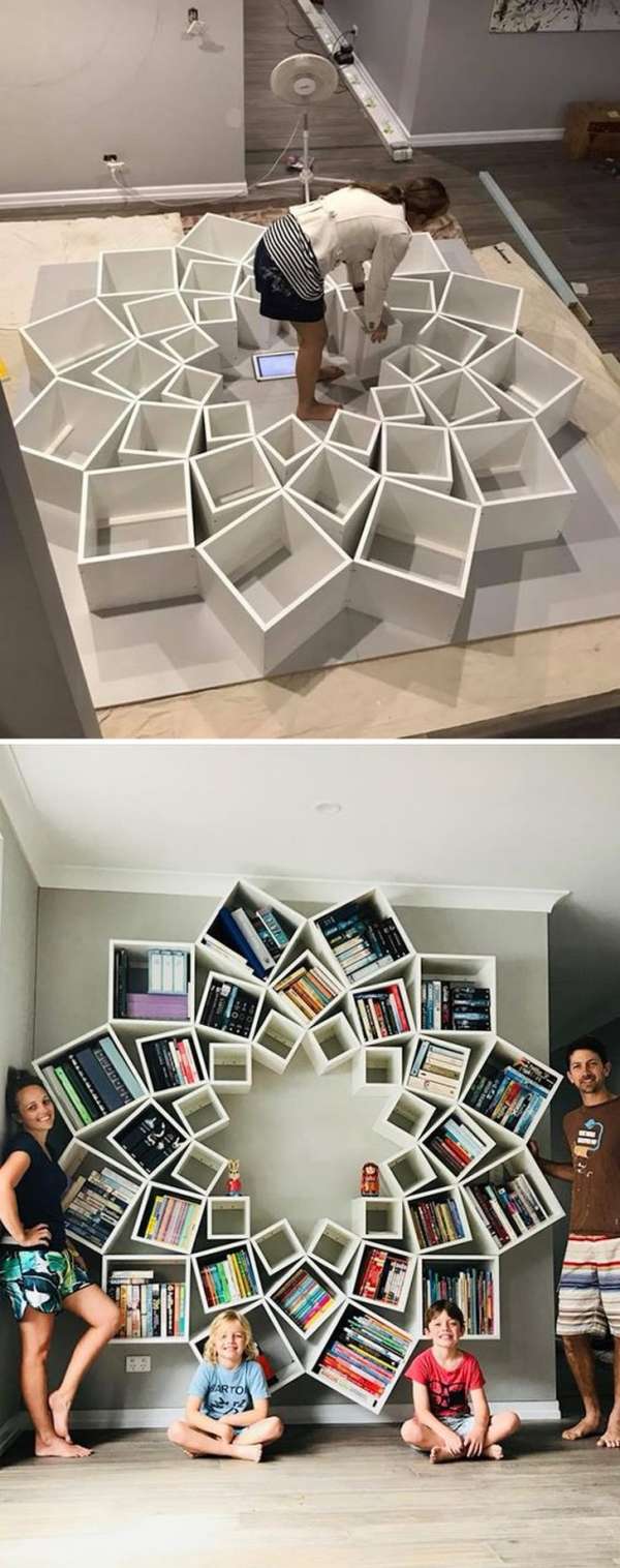 Bibliothèque impressionnante DIY