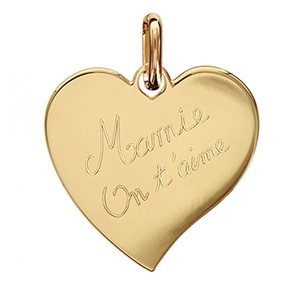 Pendentif Mamie on t'aime pour la plus gentille des mamies