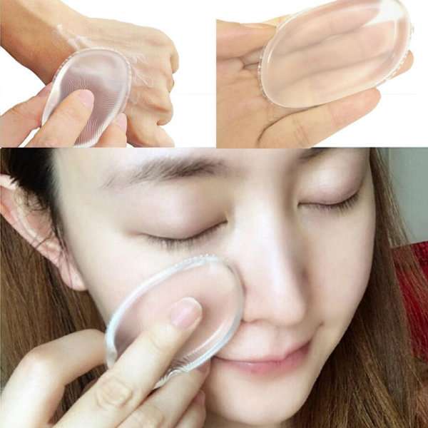 Eponge de maquillage en silicone pour une meilleur application de votre maquillage et crèmes