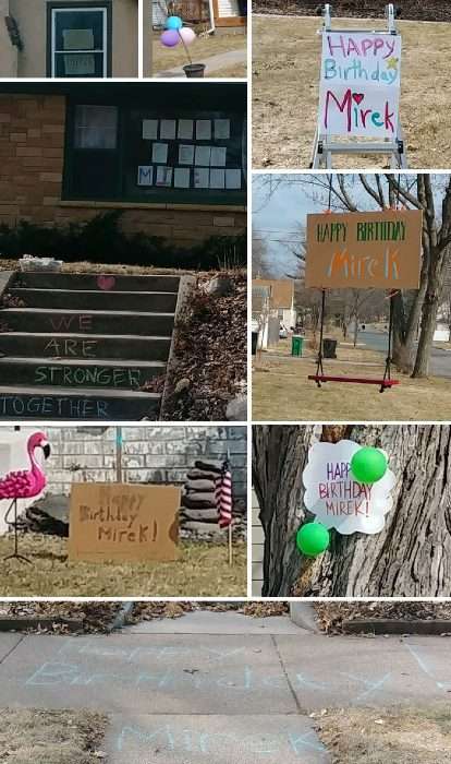 Ce quartier a essayé de faire une surprise pour l'anniversaire d'un enfant