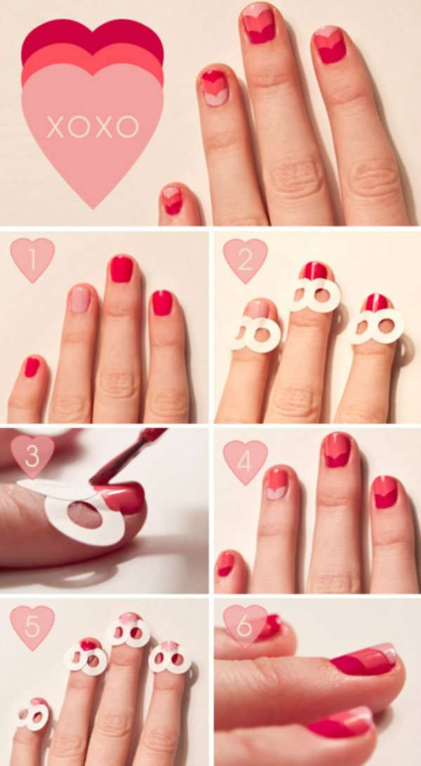Nail art saint Valentin
