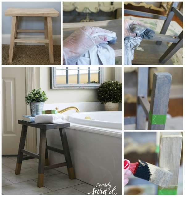 Un tabouret DIY pour salle de bain