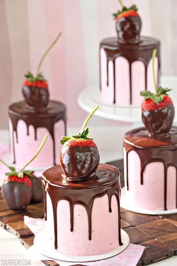 Gâteau chocolat fraises