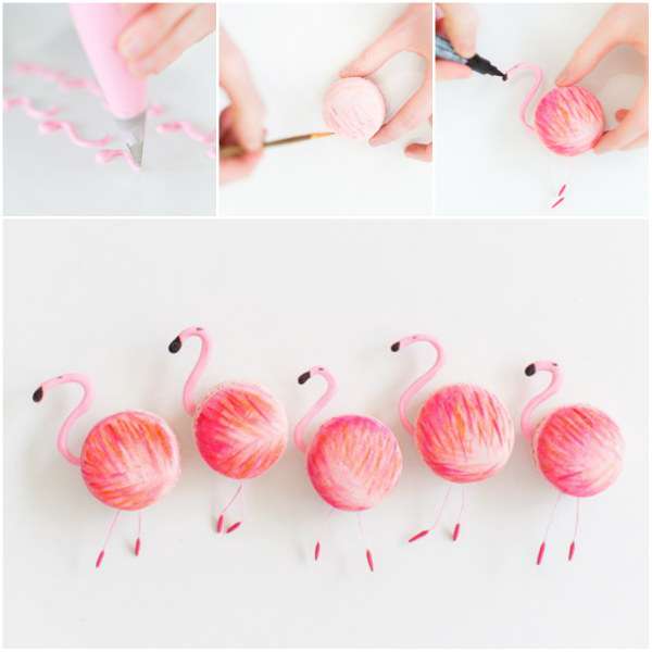 Macarons flamants roses