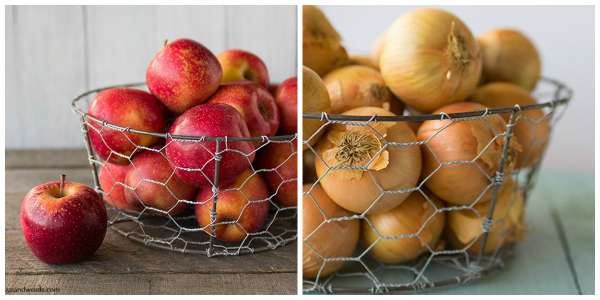 Une corbeille de fruits ou de légumes