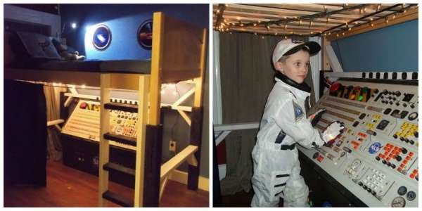 Une décoration réaliste pour la chambre de votre petit astronaute