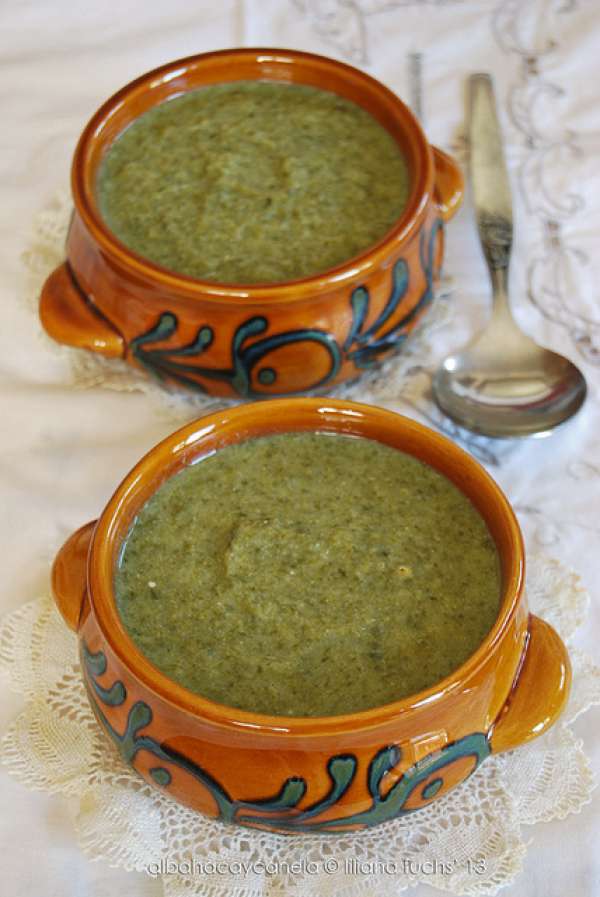 Purée de brocolis et épinards