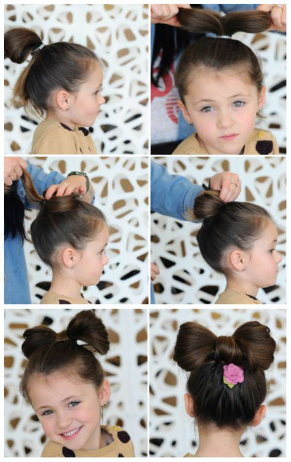 Chignon nœud papillon