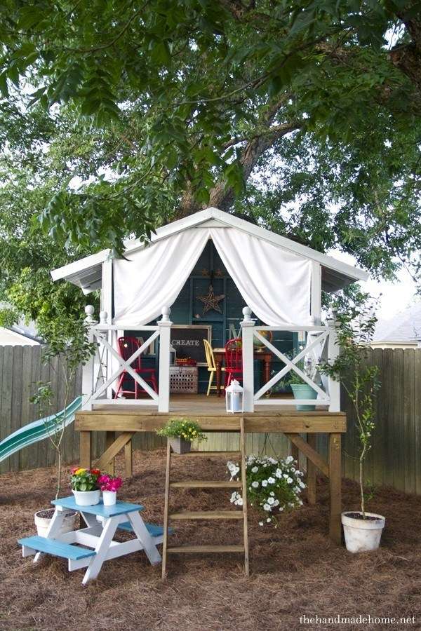 Une belle cabane comme espace de jeux pour vos petits bouts de chou