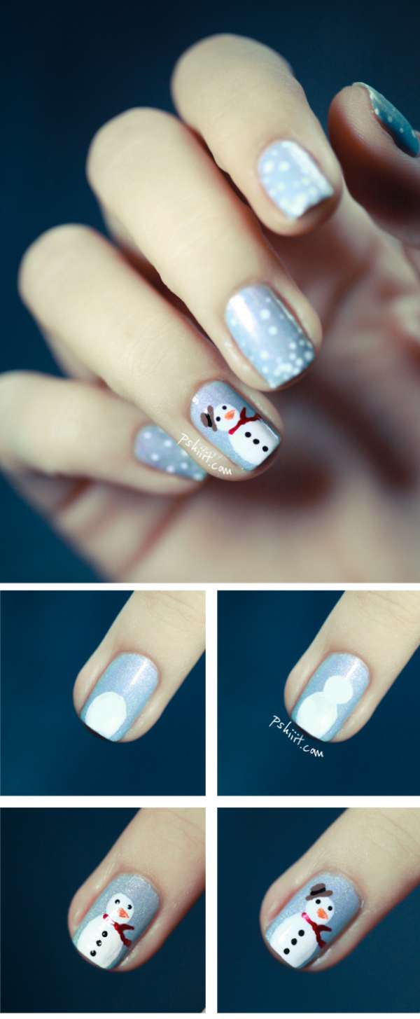 Nail art spécial Noël