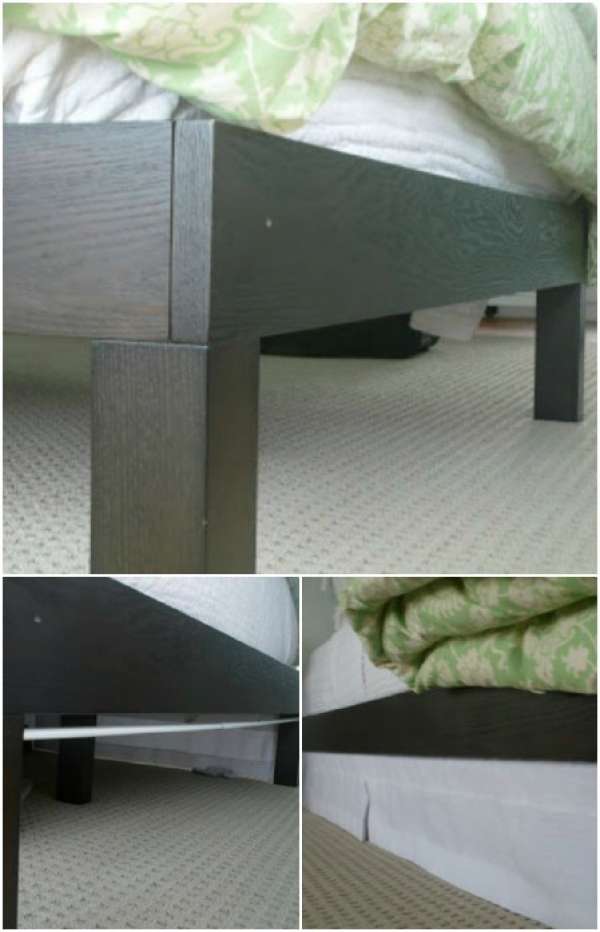 Créer un espace de rangement sous le lit