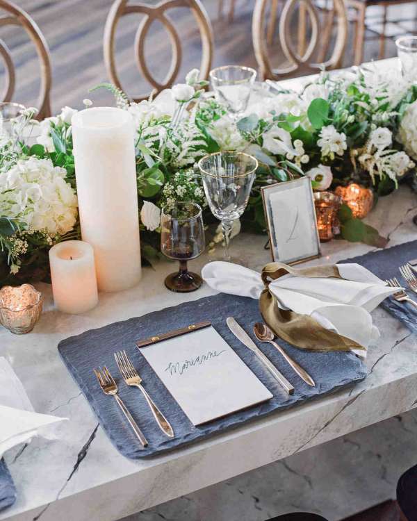 Une décoration de table de mariage bohème chic