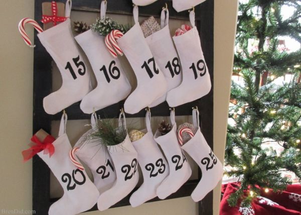 Une échelle à chaussettes