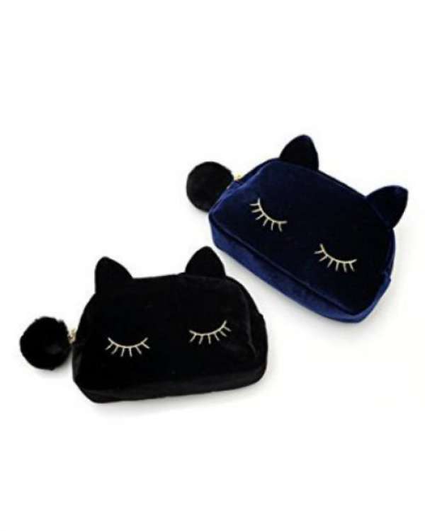 Trousse de maquillage en forme de chat mignon