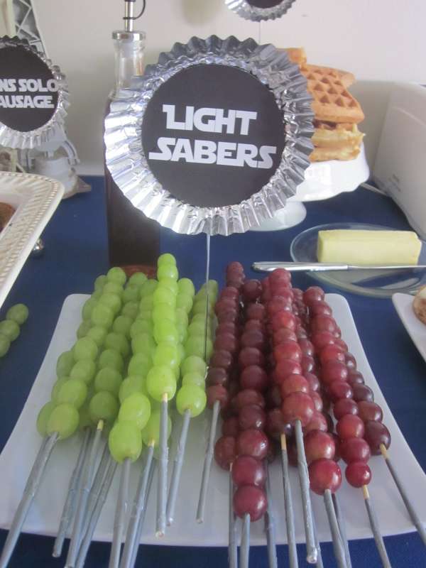 Sabre laser brochette de fruits