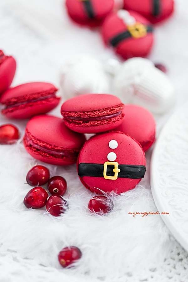Macarons Père Noël