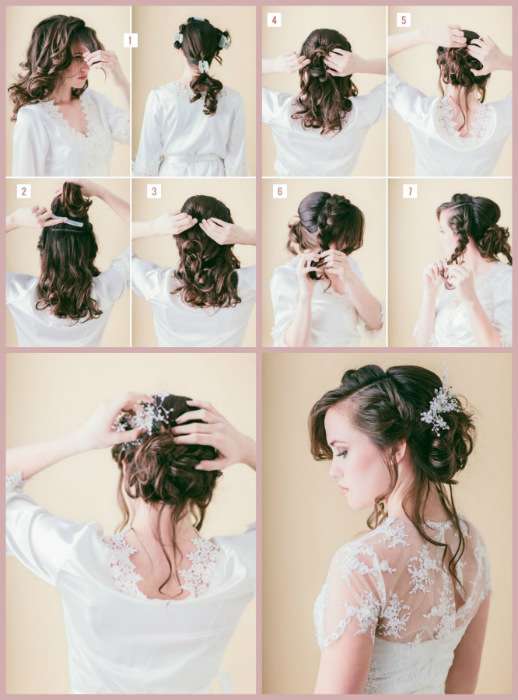 Une coiffure de mariage romantique