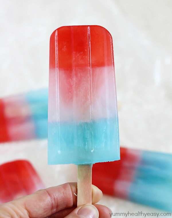 Des pop-sicles aux couleurs du drapeau