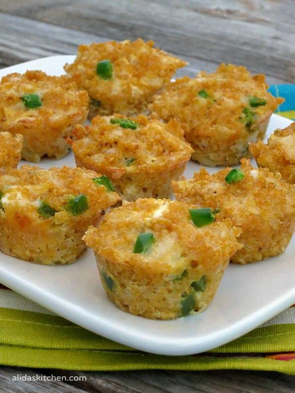 Petites bouchées de quinoa et de jalapeno sans gluten