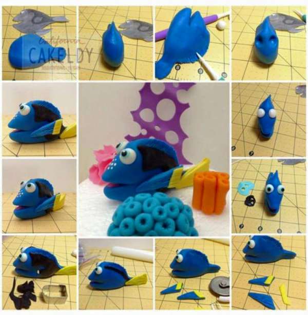 Dory avec de la pâte à sucre