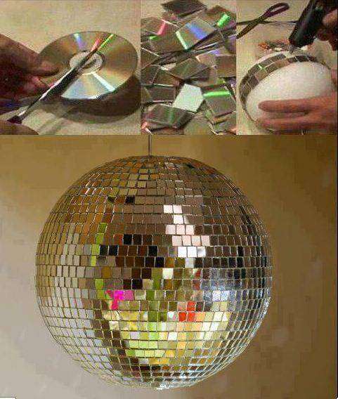 Boule disco faite maison