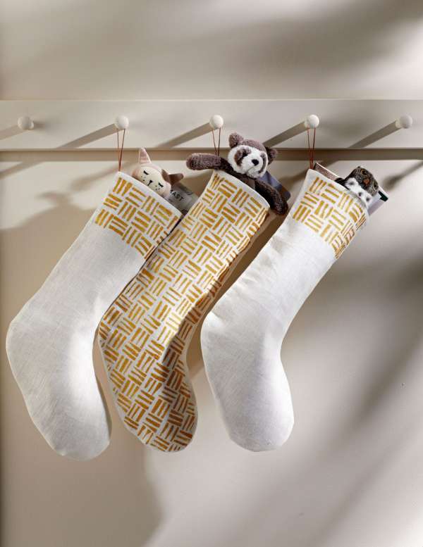 DIY chaussettes peintes pour Noël