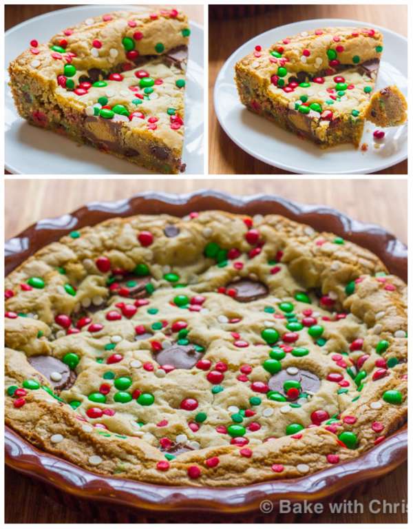 Une tarte cookie pour Noël