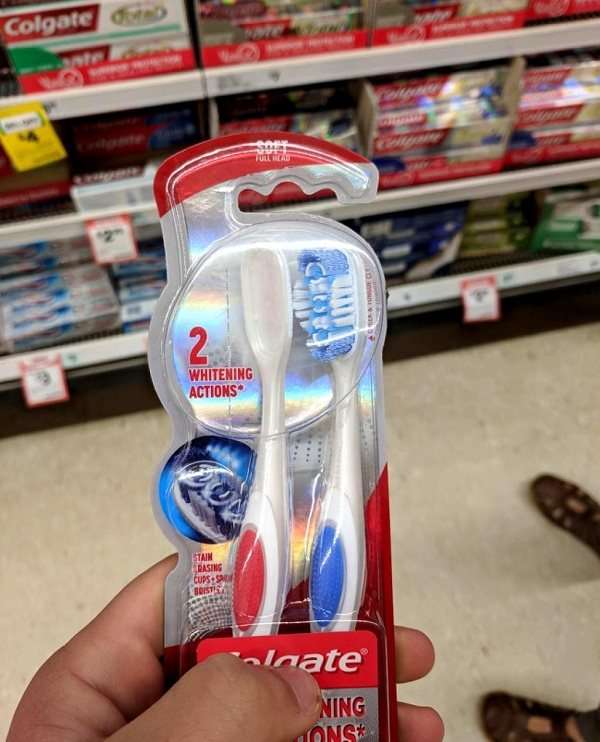 Une brosse à dents sans brosse