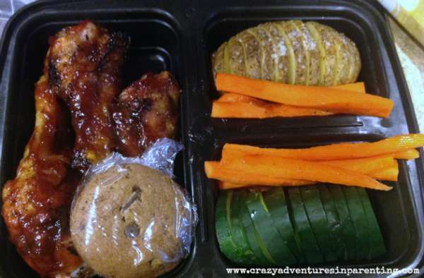 Un bento poulet barbecue