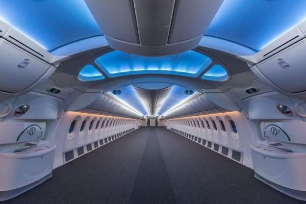 Un Boeing 787 vide