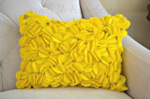 Coussin en feutrine