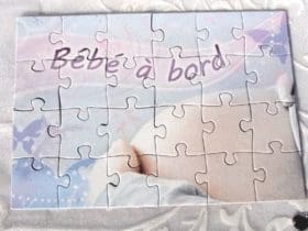 Annonce de grossesse en puzzle