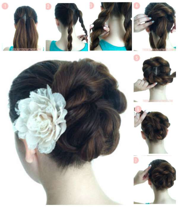 Un chignon en fleur