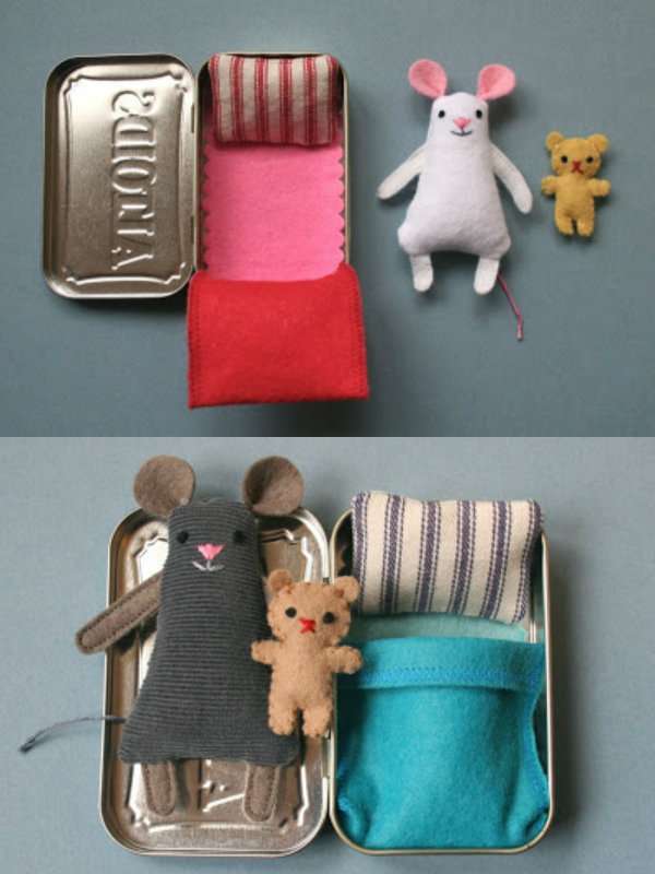 Lit pour petites peluches