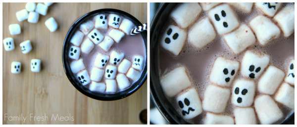Un chocolat chaud rempli de fantômes