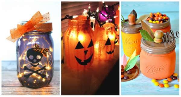 24 Idées DIY : Déco Effrayante avec des Pots en Verre pour Halloween